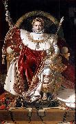 Jean Auguste Dominique Ingres Napoleon on his Imperial throne oil painting reproduction